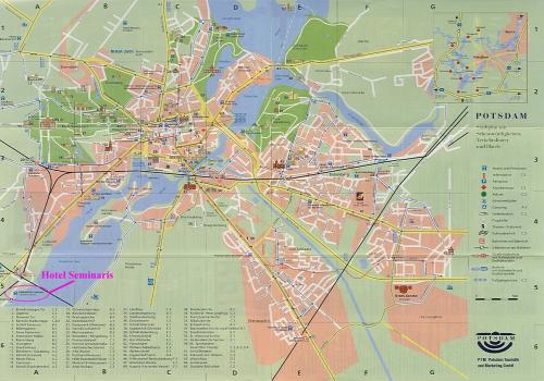 Map of Potsdam
