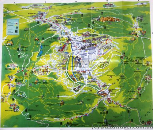 Tourist map of Baden-Baden