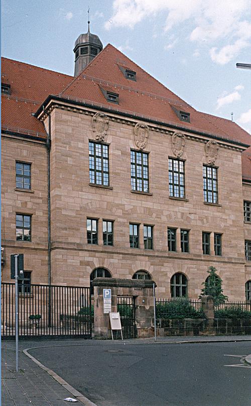 Building of the jury, where the Nuremberg Tribunal was held.