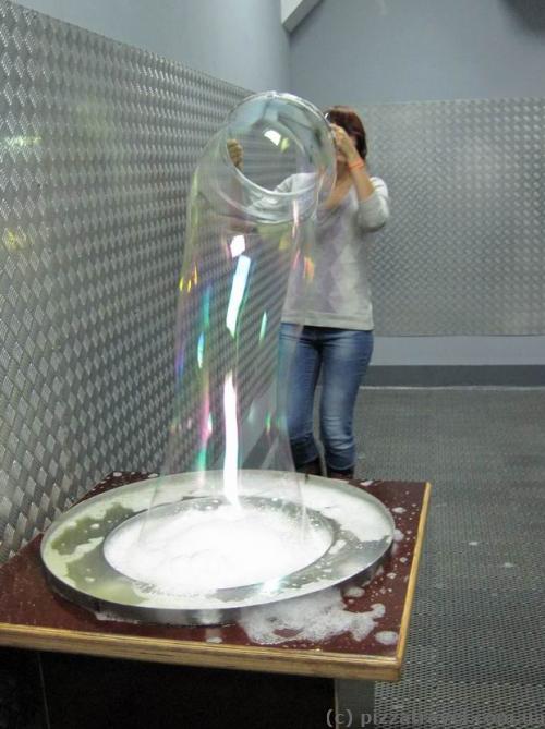 Huge soap bubbles