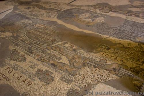 Mosaic map of the Holy Land of VI century