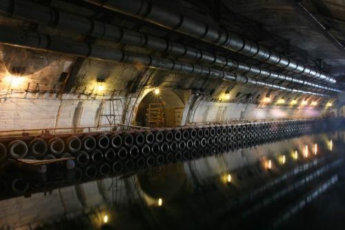 Secret bunker for submarines