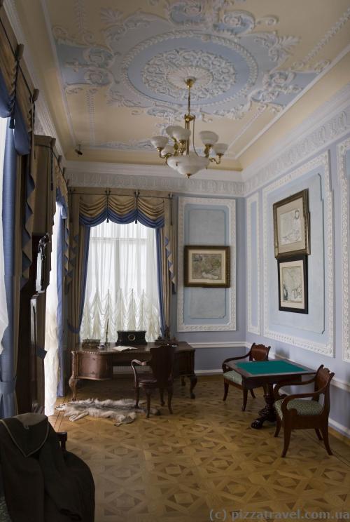 Interiors of the Kyrylo Rozumovsky Palace in Baturin
